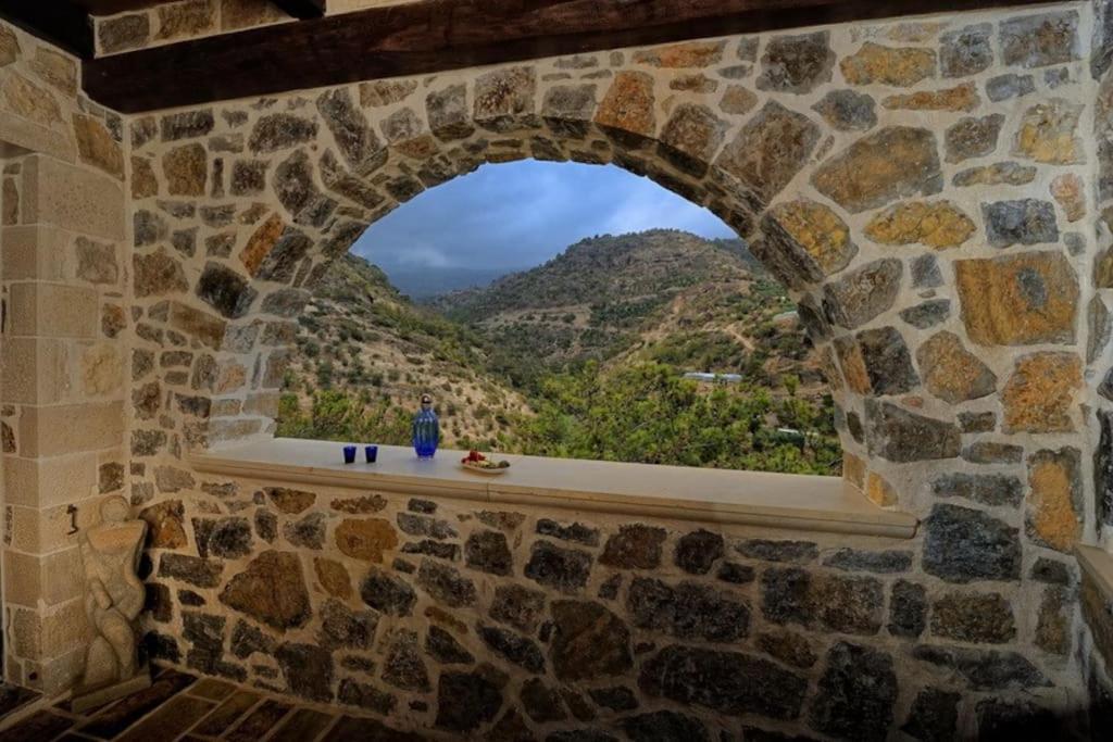 Stone House With Sea View Vila Achlia Exterior foto