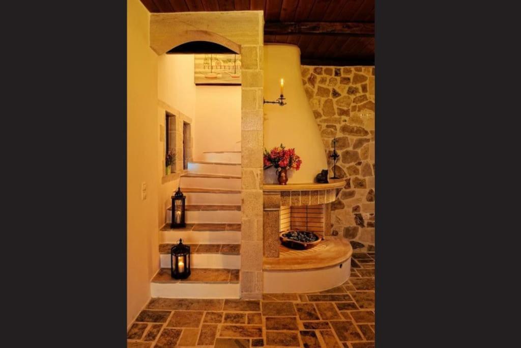 Stone House With Sea View Vila Achlia Exterior foto